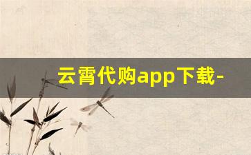 云霄代购app下载-云霄进货app怎么下载