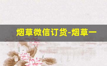 烟草微信订货-烟草一键订购