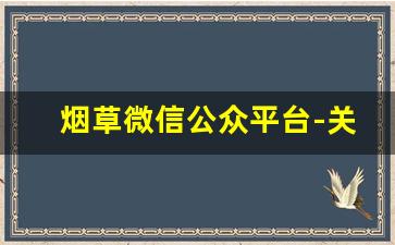 烟草微信公众平台-关于烟草局的公众号