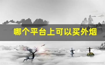 哪个平台上可以买外烟-在商店能买到的外烟