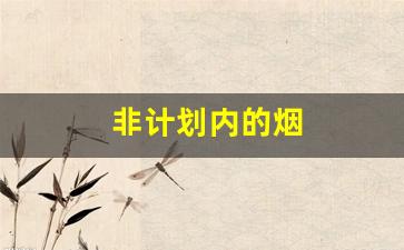 非计划内的烟