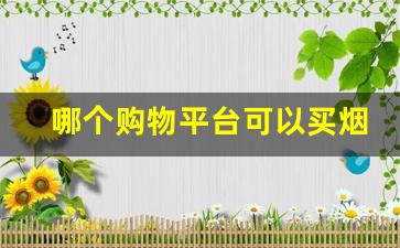 哪个购物平台可以买烟-实体店哪里可以买烟
