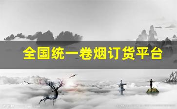 全国统一卷烟订货平台-个人订货平台烟