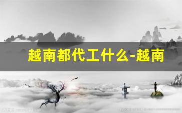 越南都代工什么-越南能顶住代工需求吗