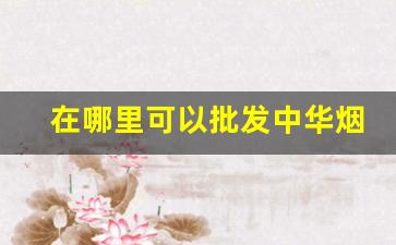 在哪里可以批发中华烟-中华烟直销店