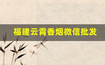福建云霄香烟微信批发联系方式大全