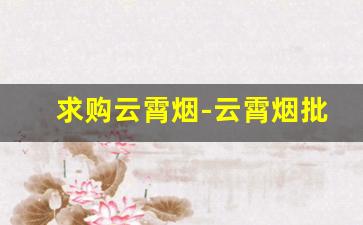 求购云霄烟-云霄烟批发平台