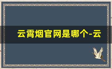 云霄烟官网是哪个-云霄香烟都啥牌子的