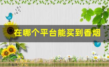 在哪个平台能买到香烟正品-烟一般上哪里买是真的