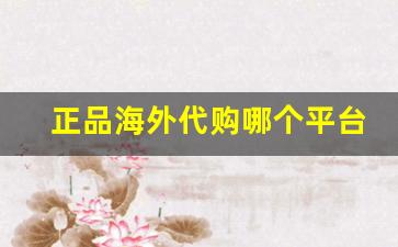 正品海外代购哪个平台靠谱-海外代购在哪能买到真货