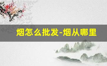 烟怎么批发-烟从哪里批发最便宜