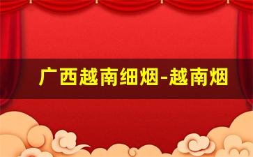 广西越南细烟-越南烟真实价格