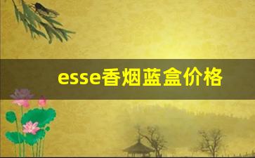 esse香烟蓝盒价格-esse香烟价目表