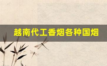 越南代工香烟各种国烟一手靠谱上家-越南代工香烟价格表和图片