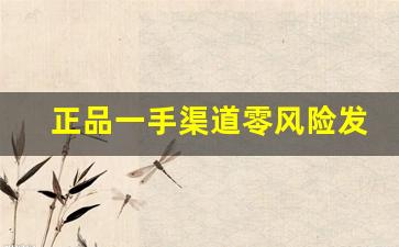 正品一手渠道零风险发货快-一手货源官方正宗
