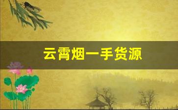 云霄烟一手货源